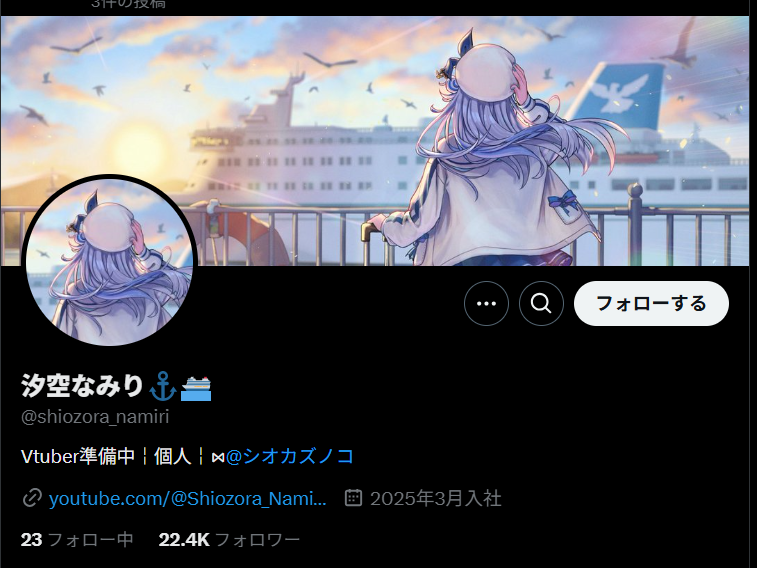 汐空なみりX